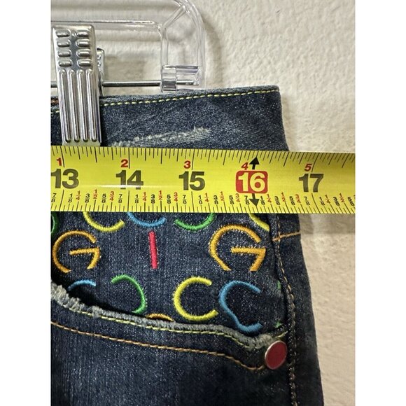 COOGI Multicolor Embroidered Logo Straight Leg Women’s Jeans Size 5/6 - Picture 10 of 12